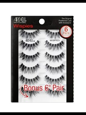 Ardell Wispies False Eyelashes - Black (6 Pairs)